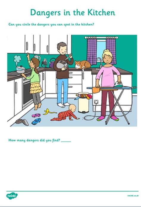 Safety In The Home Worksheets Grade 1