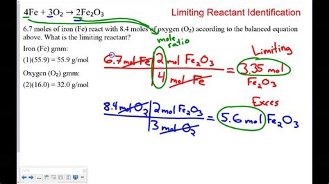 Excess Reactant Limiting Reactants | Mr. Gary's Science Class Kam
