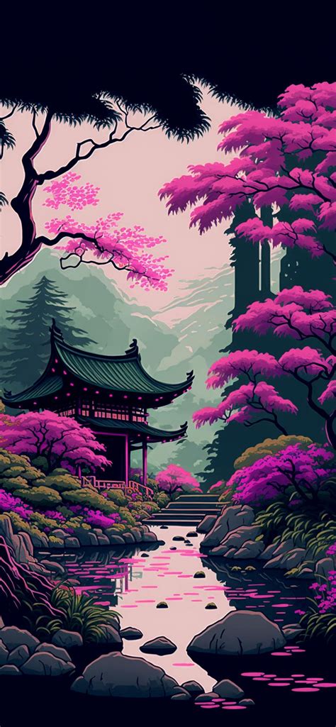 Japanese Landscape Art Wallpaper