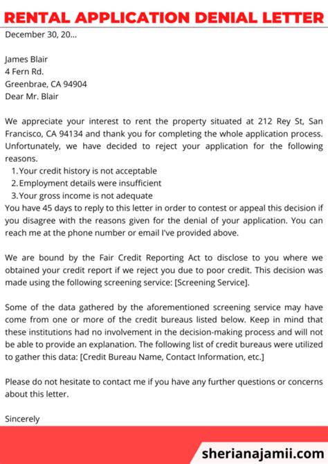 How To Decline A Tenant Application