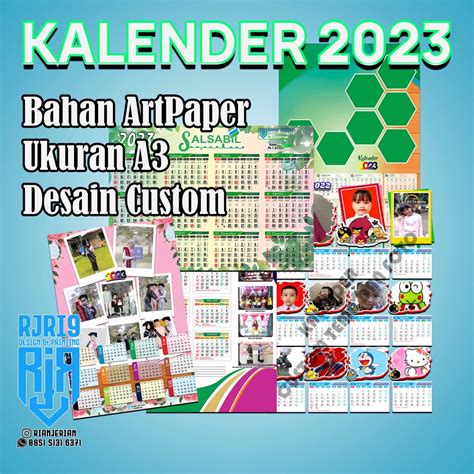 Jual Cetak Kalender Dinding 2023 Kalender Custom Sesuai Keinginan Shopee Indonesia