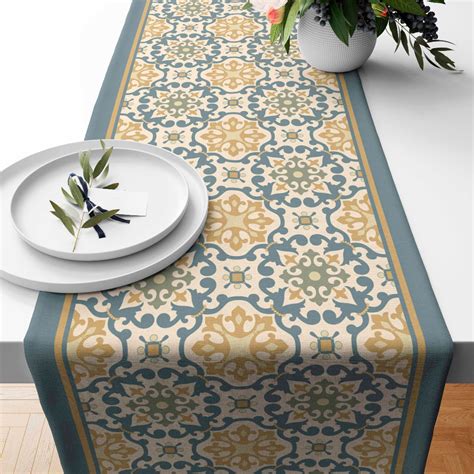 Jual TABLE RUNNER TAPLAK MEJA MOTIF TURKISH BOHEMIAN MAROKO 140X40 DAN