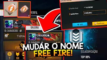 Nome Modificado Para Free Fire - Como modificar nome no Free Fire?