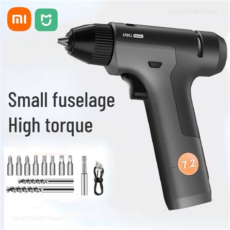 Xiaomi Deli ไขควงไฟฟ้า ความเร็วคู่ 7.2V แบบชาร์จได้ สําหรับซ่อมแซม ...
