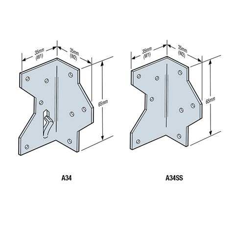 Simpson Strong-Tie 1-7/16 X 4-1/2 Galvanized Framing Angle