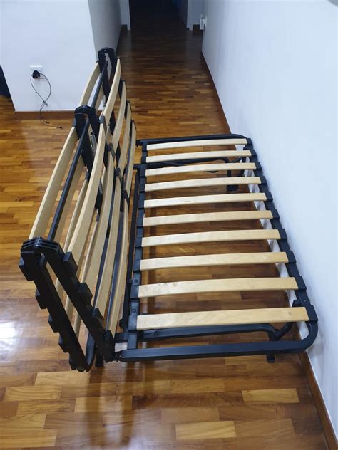 Ikea 2 seat sofa bed frame, Furniture & Home Living, Furniture, Chairs on Carousell