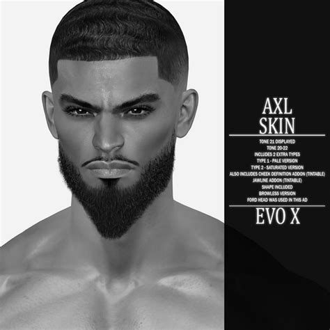 Second Life Marketplace [vult] Axl Evo X Skin Bom Demo