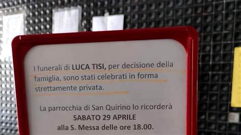 Oggi L Ultimo Saluto Pubblico A Luca Tisi