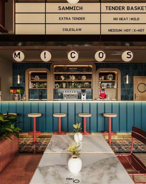 Micos Hot Chicken Houston Texas Restaurant Design Interior Design Commercial Architecture