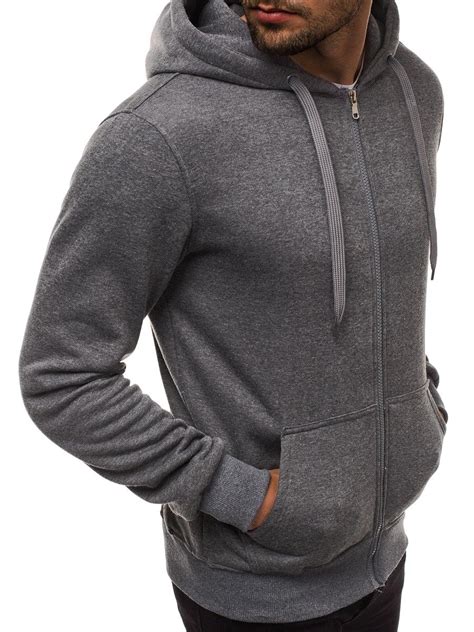 Sudadera De Hombre Gris Oscuro Ozonee Js2008 Ozonee