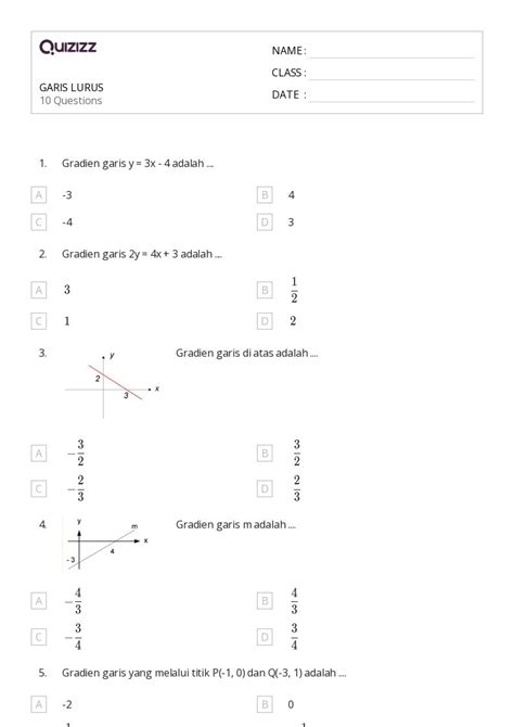 50 Lembar Kerja Garis Paralel Dan Tegak Lurus Untuk Kelas 3 Di Quizizz