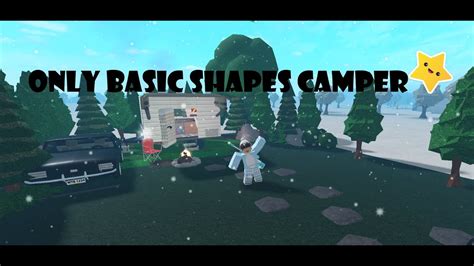 Building A House In Bloxburg But ONLY Using BASIC SHAPES Camper YouTube