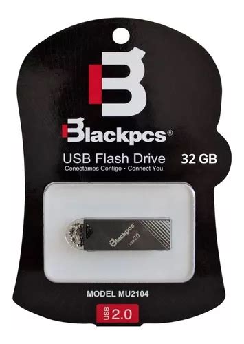 Unidade Flash Usb Blackpcs Mu Bl Preta Met Lica De Gb