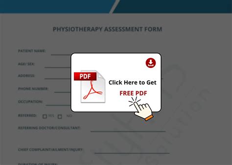 Comprehensive Physiotherapy Assessment Form Free Download