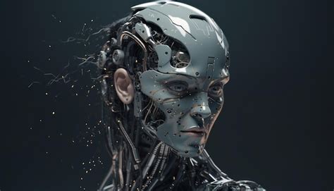 Premium Ai Image Robot Android Woman