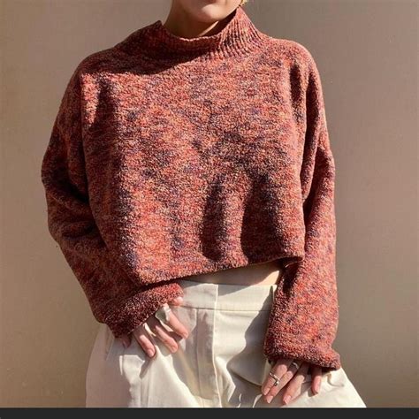 REPOP Scottish Wool Cropped Knit Comfortably Depop