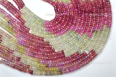 Inches Strand Finest Quality Natural Multi Sapphire Gemstones