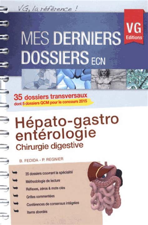 HGE Mes derniers dossiers ECN Hépato gastro entérologie chirurgie