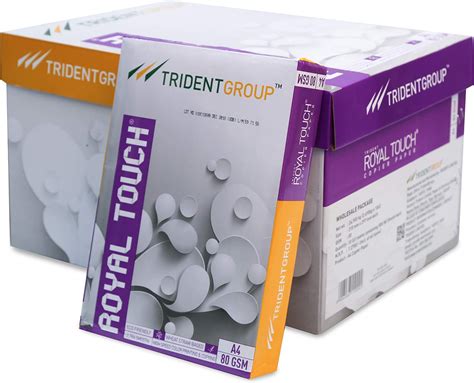 Trident Royal Touch Ream Case 80 GSM A4 10 5000 Sheets White