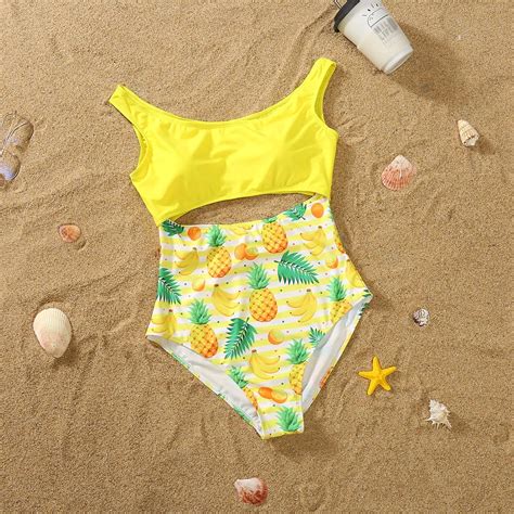 Hennta Sexy Fajas Trajes de baño Familiares a Juego Conjunto de Bikini