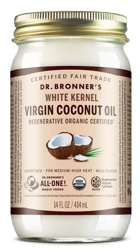 Dr Bronner S White Kernel Organic Virgin Coconut Oil Shop Oils At H E B