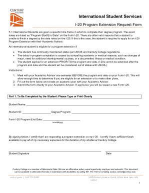 Fillable Online I Program Extension Request Form Fax Email Print