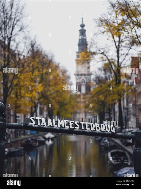 Amsterdam Netherlands November A Famous View Of The