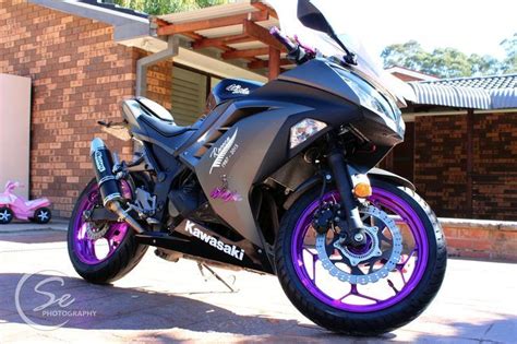 Kawasaki Purple Custom Motorcycle Custom Motorcycle