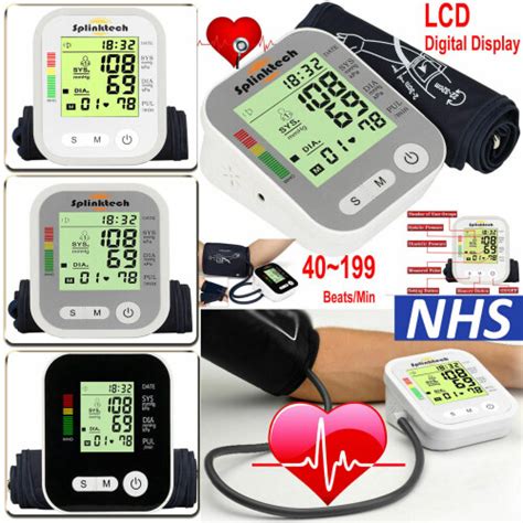 Digital Automatic Blood Pressure Monitor Meter Upper Arm Intellisense