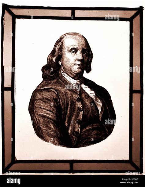 Portrait Of Benjamin Franklin 18001883 Probably Made In France