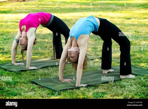 Two Mature Women Bending Over Hi Res Stock Photography And Images Alamy