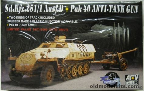 Afv Club Sd Kfz Ausf D Plus Pak Anti Tank Gun And Ammo