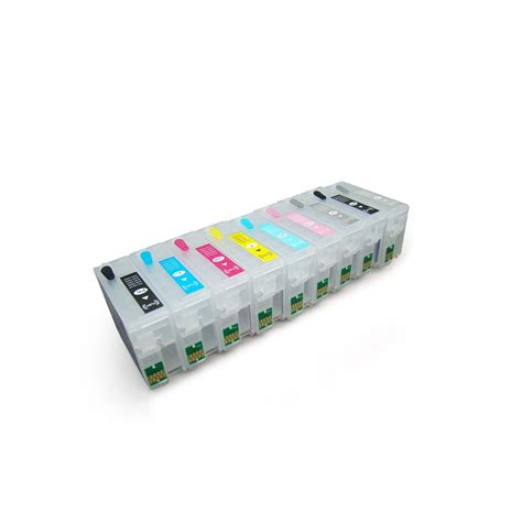 Empty Refillable Ink Cartridges With Resettable Chip For Epson Sc P