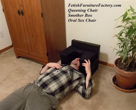Mature Smother Box For Oral Service Queening Chair BDSM Dungeon