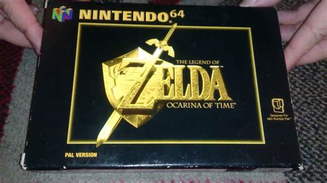 Nostalgamer Unboxing The Legend Of Zelda Ocarina Of Time On For