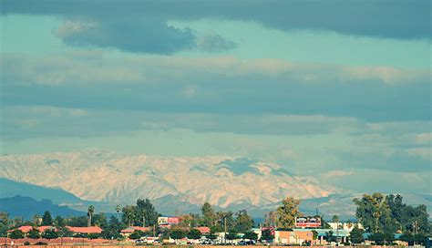 Snow On The Superstition Mountains