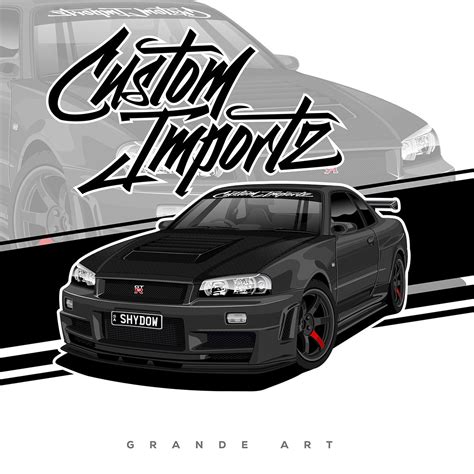 Nissan Skyline R34 GT-R. on Behance R34 Gtr, Nissan Skyline Gtr, Nissan ...