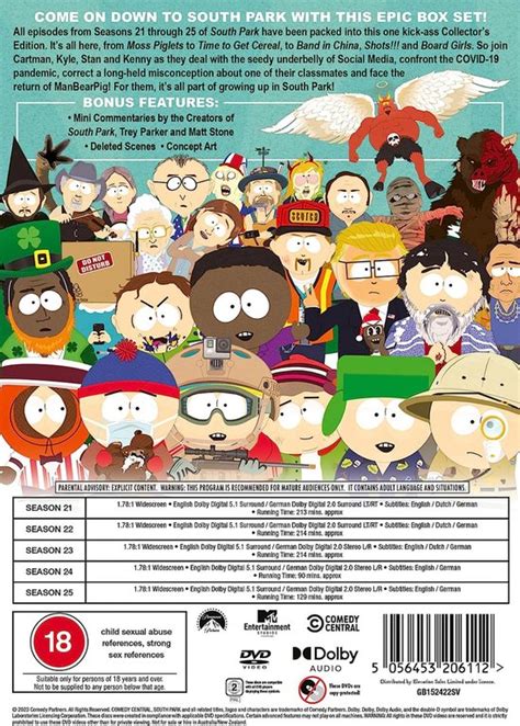 South Park Season 21 25 Dvd Dvd Dvds Bol