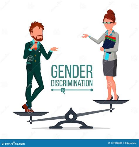 Gender Discrimination And Sex Inequality And Imbalance Concept Male