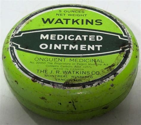 Watkins Medicated Ointment Green Tin Hein Ventures Inc Vintage