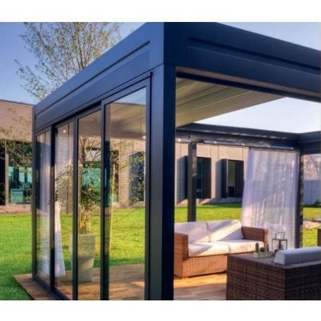 Pergola Nomo Pratic Autoportante In Alluminio Con Tenda Rettratile