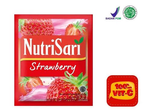 Jual STRAWBERRY SERBUK MINUMAN SEDUHAN NUTRISARI RENCENGAN 10