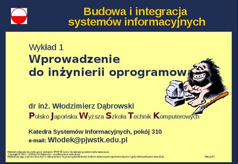 Budowa I Integracja System W Informacyjnych