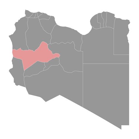 Wadi al Shatii district map, administrative division of Libya. Vector illustration. 36269371 ...