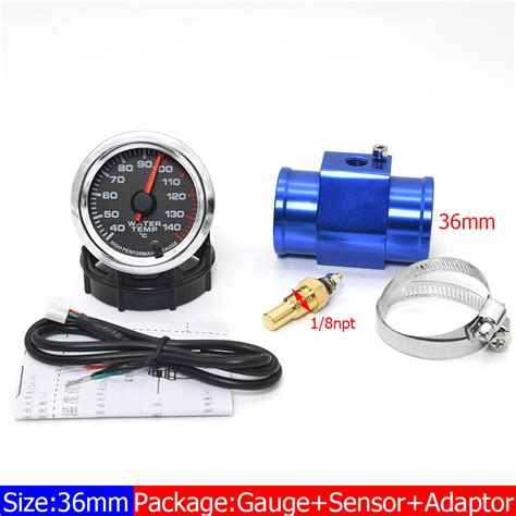 7 Color LED 2 52mm Water Temperature Gauge With Sensor 1 8 NPT 40 140