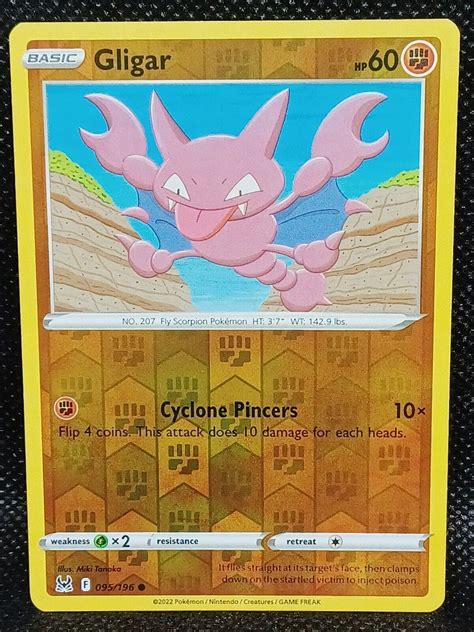 Pokemon SWSH LOST ORIGIN GLIGAR 095 196 COMMON REVERSE EBay