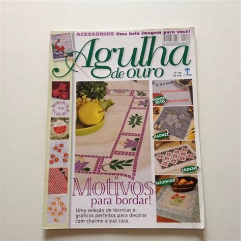 Revista Agulha De Ouro Ponto Cruz Motivos Para Bordar Bc