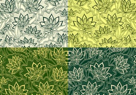 Emerald Vintage Floral Patterns Free Photoshop Brushes At Brusheezy