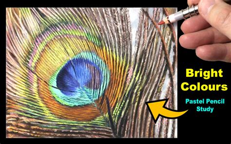 How To Draw A Peacock Feather In Pastels Free Art Tutorial Dave