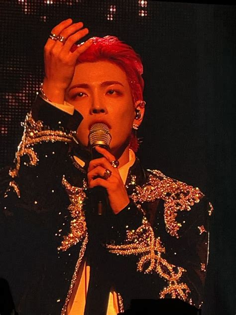 Ateez Archive On Twitter In 2022 Kim Hongjoong Concert Red Hair